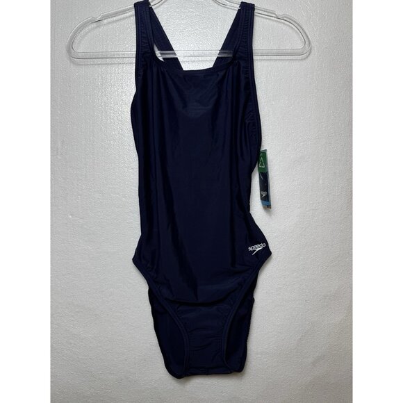 Speedo Women's Pro LT Color One Piece Super Pro Navy Blue Size 12/38 Swimsuit - Picture 5 of 10